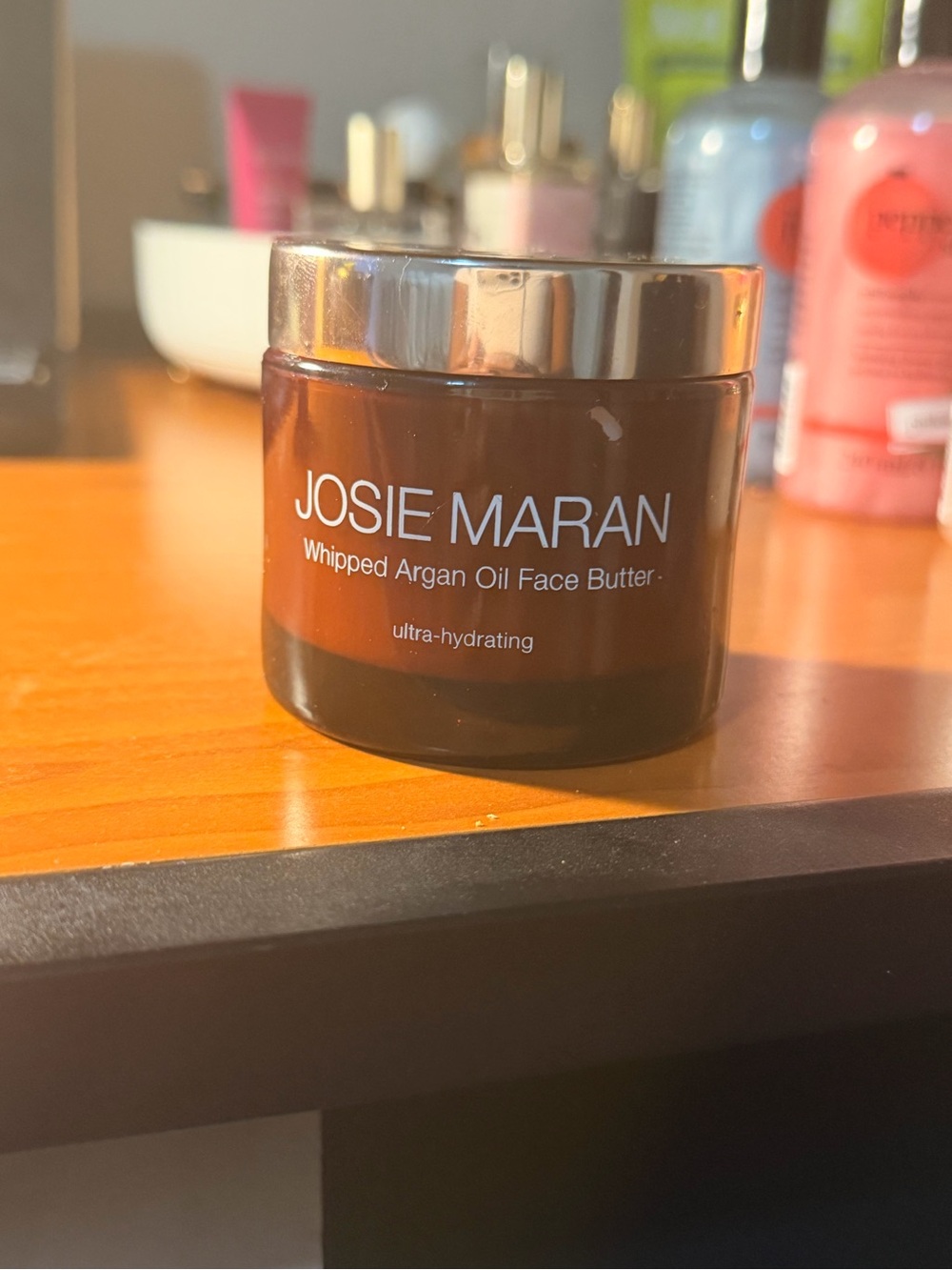 JOSIE MARAN Whipped Argan Oil Face Butter - Brown and Silver